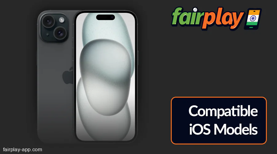 Compatible iOS devices for the Fairplay India app