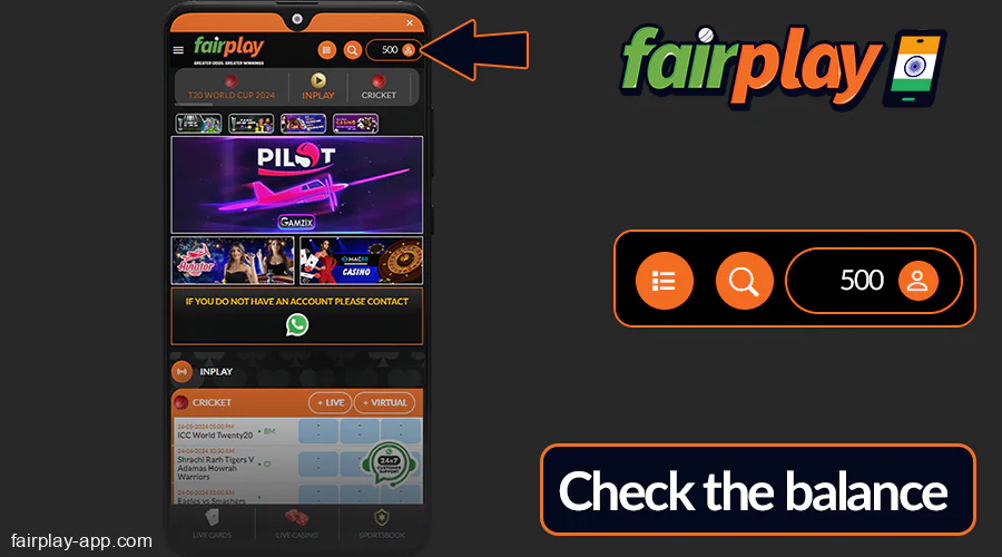 Review your updated account balance in the app